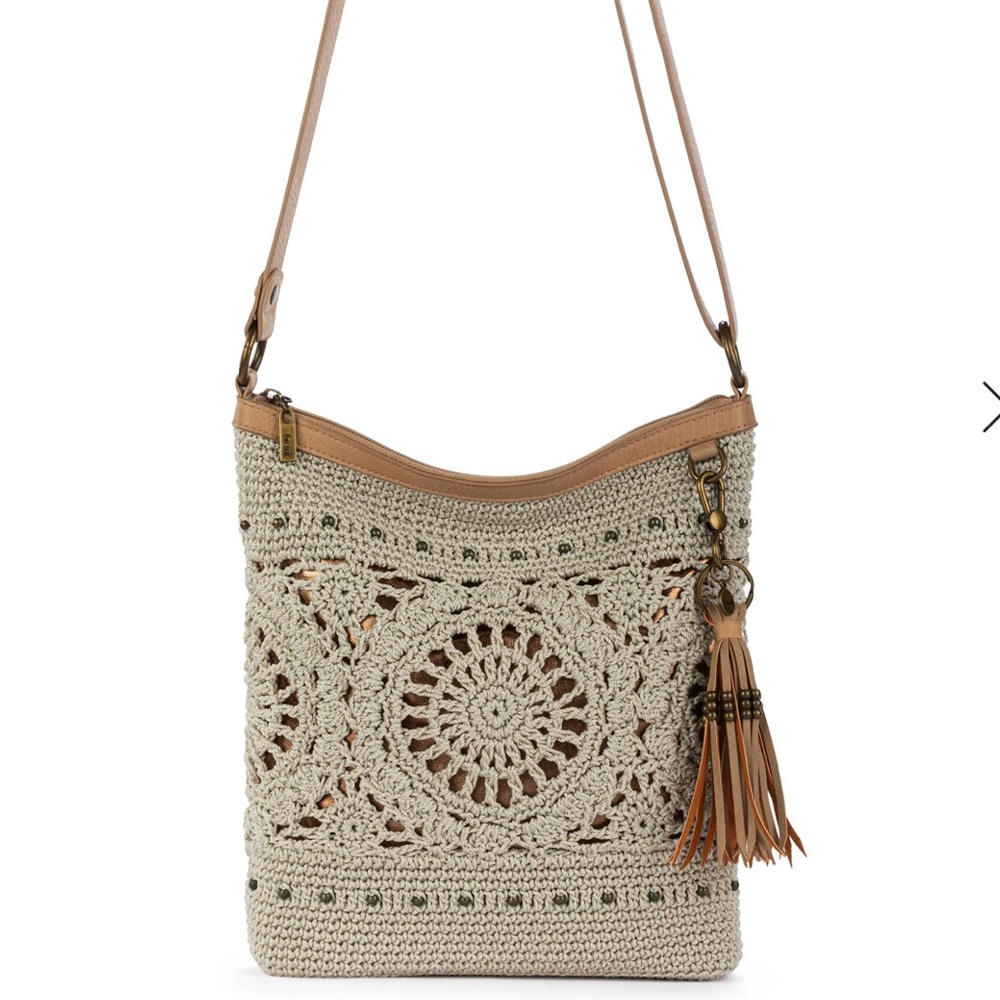 THE SAK Cream Crochet Crossbody Bag - Picture 6 of 12